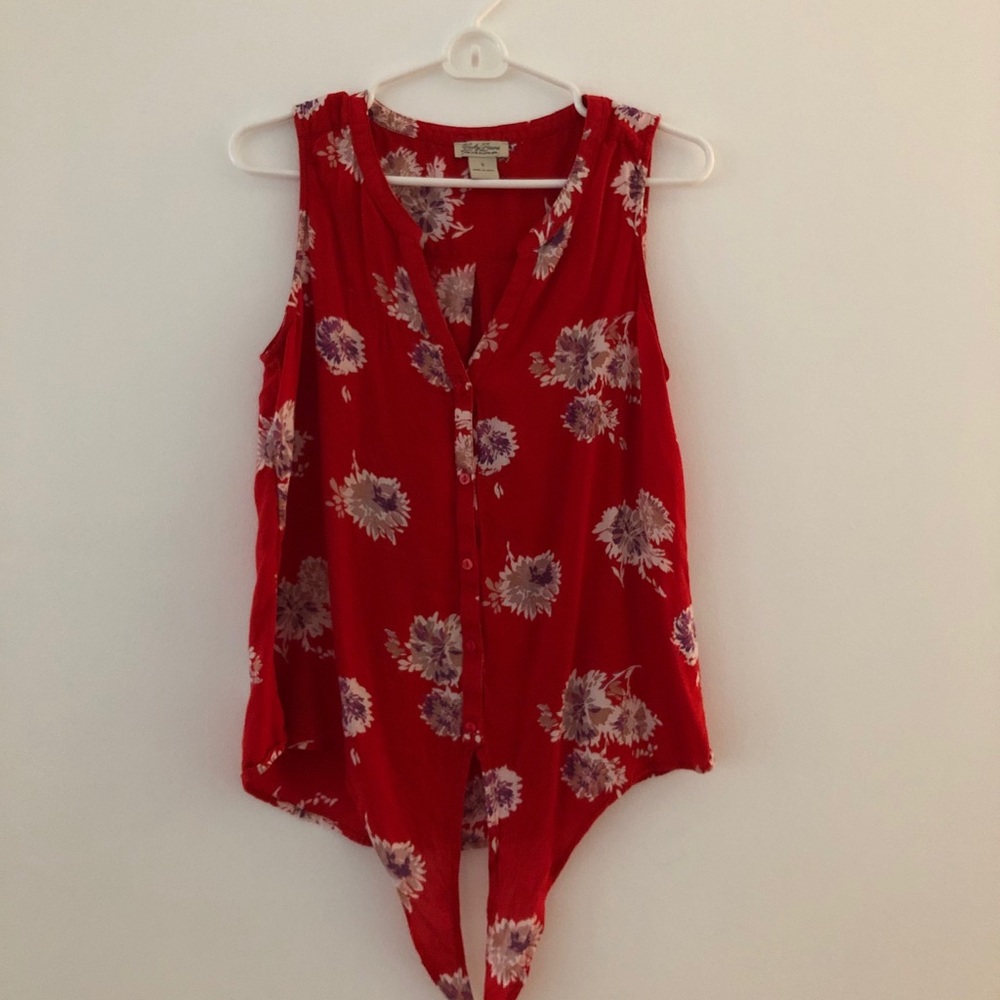 Lucky Brand Button up tank top size small